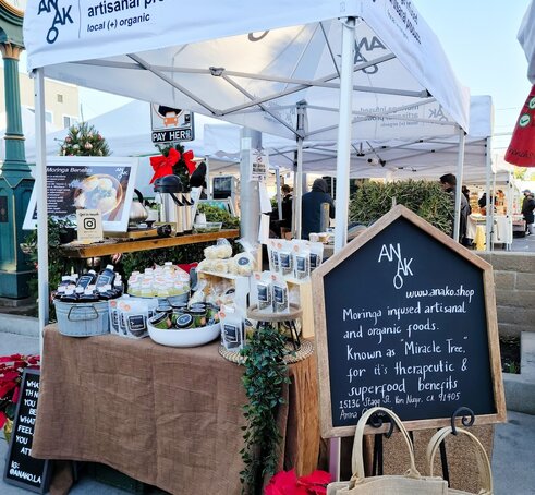 A 10x5ft custom canopy tent for markets. 
