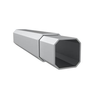 An aluminum tent leg. 