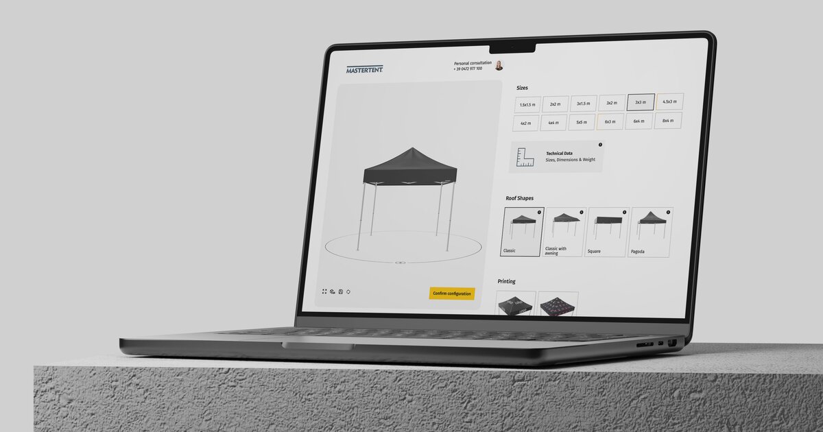 Make your Personal Canopy Tent in our Design Center
