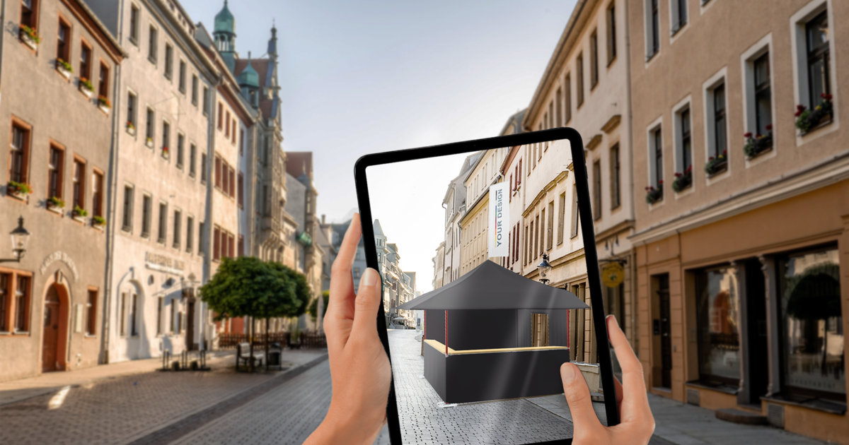 AR configurator voor vouwtenten | Mastertent®