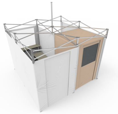 Covid-19 Test station 3x3 m by Mastertent