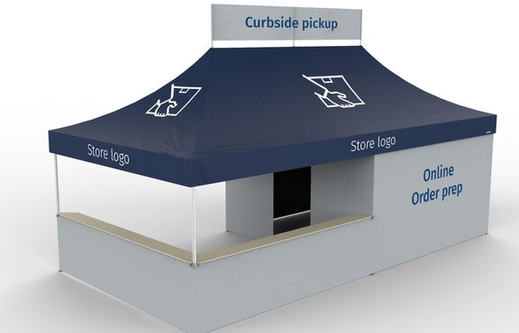 Pick-up Station zum abholen der bestellten Ware.