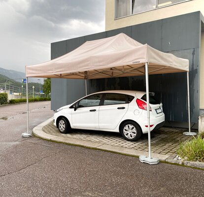 Gazebo garage 4,5x3 m beige