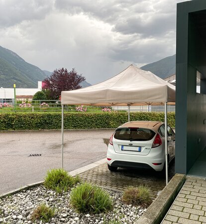 Gazebo per auto Mastertent 4,5x3 m beige