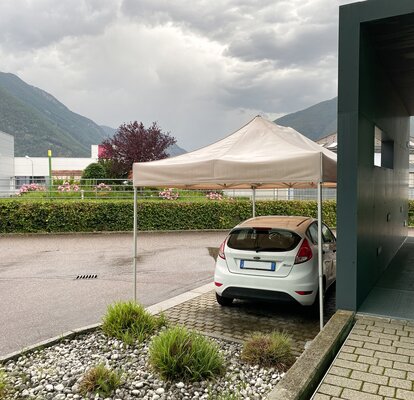 4.5x3 m ecru Mastertent garage tent 