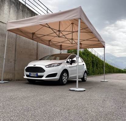 car gazebo Mastertent 4.5x3 m ecru Mastertent garage tent