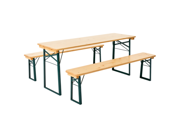 Mastertent Beer Garden Table | Natural & Green 