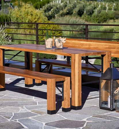 Beer Garden Set In Solid Wood Timeless Elegance Mastertent