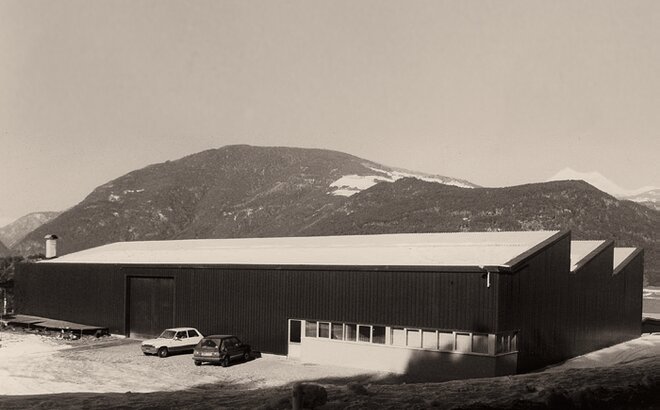 Foto vecchia della zona industriale di Sciaves dell'anno 1979.