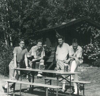 First edition of the beer table set 1986