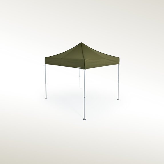 3x3 m Faltpavillon in der Farbe Olive aus 100 % Recyclingstoff