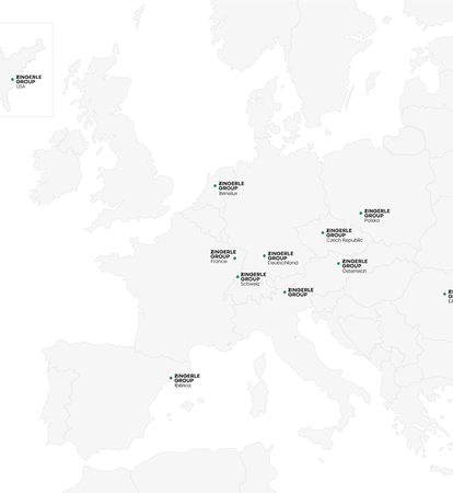 Mappa di tutte le filiali di Zingerle Group per le marche Mastertent, Ecotent e RUKU1952