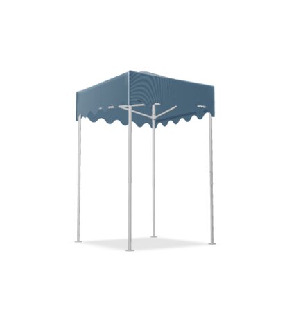 Faltpavillon 1,5x1,5 m mit blauem Dach von MASTERTENT