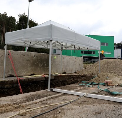 White gazebo 3x2 m for building and construction