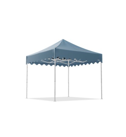 Gazebo pieghevole 3x3m colore blu e frontalino ondulato MASTERTENT.