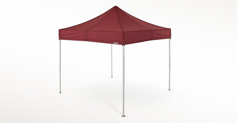 Roter Faltpavillon 3x3 m der Serie 2 von Mastertent.