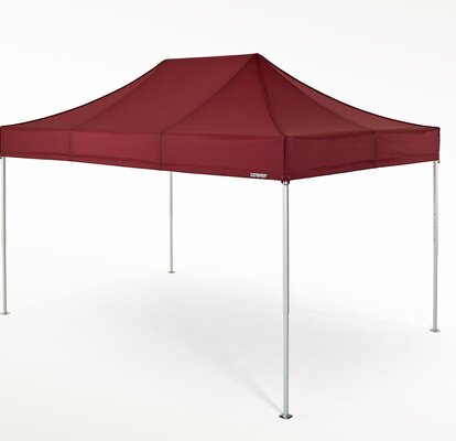 Gazebo pieghevole 4.5x3 m in rosso della serie 2 di Mastertent.