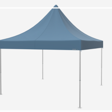 Blue pagoda tent 4x4 m.