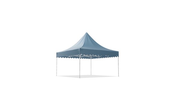 Faltpavillon 5x5 m mit blauem Dach von MASTERTENT