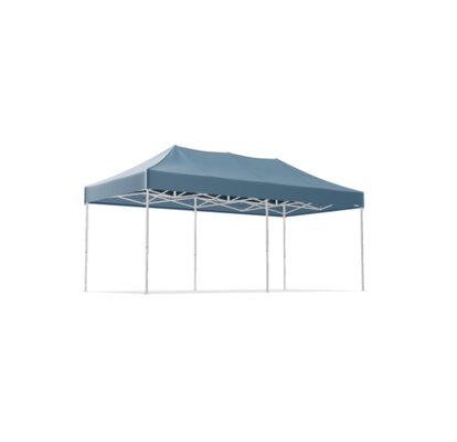 Gazebo pieghevole 6x3 m con tetto blu MASTERTENT