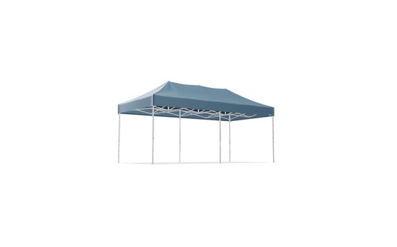 Faltpavillon 6x3 m mit blauem Dach von MASTERTENT