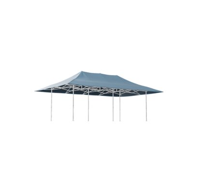Gazebo 6x3m with blue roof and awning from MASTERTENT 
