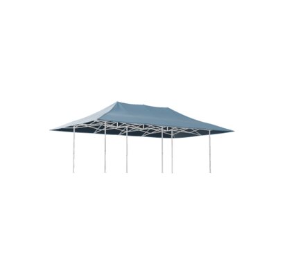 Gazebo 6x3m with blue roof and awning from MASTERTENT 