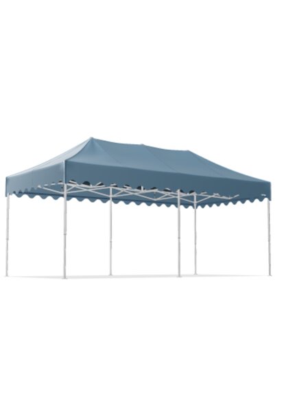 Gazebo 6x3 m with blue roof from MASTERTENT 