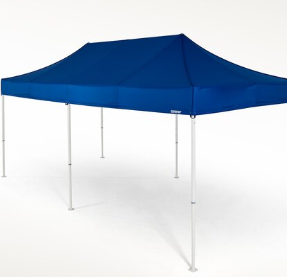 Gazebo pieghevole 6x3 m in blu.