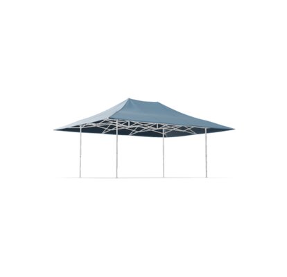 Gazebo 6x4 m with blue roof and awning from MASTERTENT 