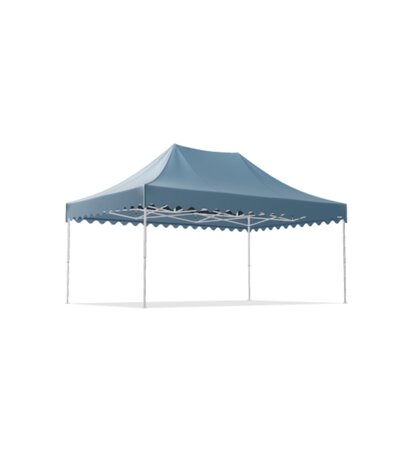 Gazebo pieghevole 6x4 m con frontalino ondulato