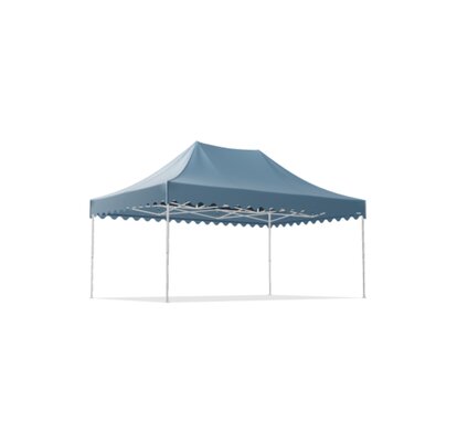 Gazebo 6x4 m with scalloped valance