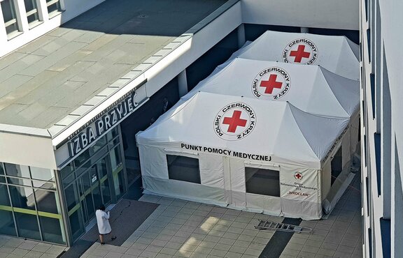 Faltpavillon 6x3 Polski Czerwony Krzyz 