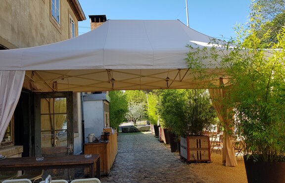 Gazebo 8x4 m with a special hight from Mastertent