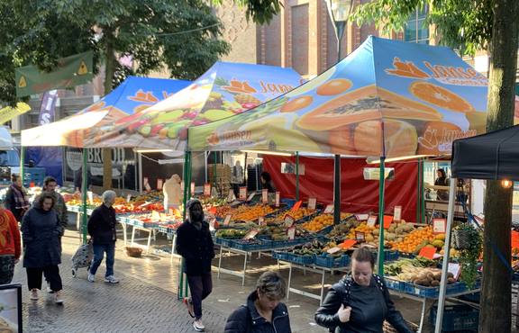 Printed market tent for fruits and vegetables - full print - gazebo from Mastertent