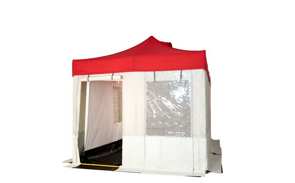 Gazebo pieghevole con tenda interna illuminata