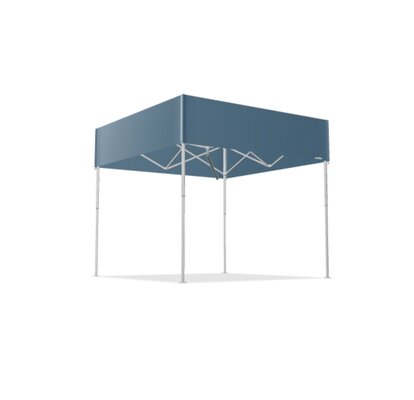 Faltpavillon 3x3 m mit blauem Flachdach - Modell: Square - MASTERTENT