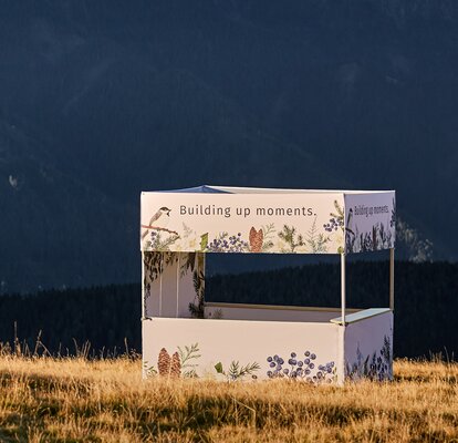 Folding gazebo 3x3 m white with custom print and flat roof Square