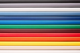 Selection of 12 colours of Oxford gazebo fabric - blue, red, light blue, grey, black, white, green, ecru, burgundy, orange, yellow, anthracite