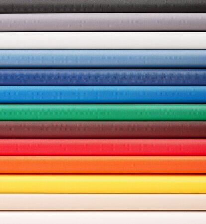 Auswahl von 12 Farben aus Oxford-Pavillonstoff - blau, rot, hellblau, grau, schwarz, weiß, grün, ecru, bordeauxrot, orange, gelb, anthrazit