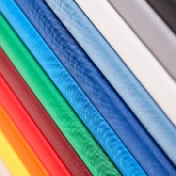 Selection of 12 colours of Oxford tent fabric 