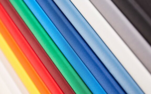 Selection of 12 colours of Oxford tent fabric 