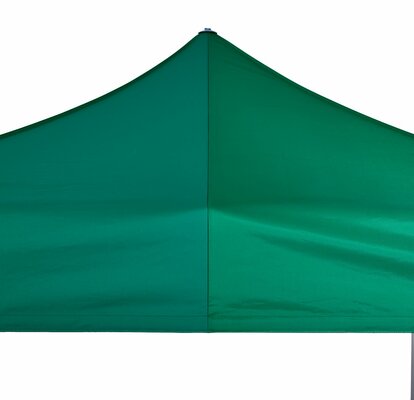 Tessuto gazebo verde Pirontex opaco in contrasto con il tessuto per gazebo Oxford