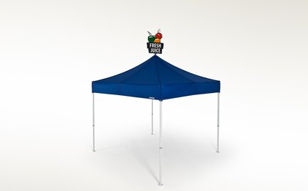 Gazebo with advertising medium at the roof top by MASTERTENT